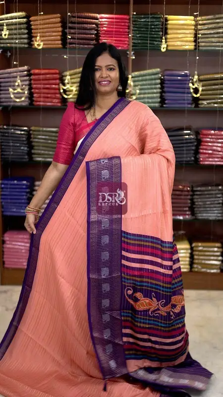 Semi Viscose Crepe Silk Saree