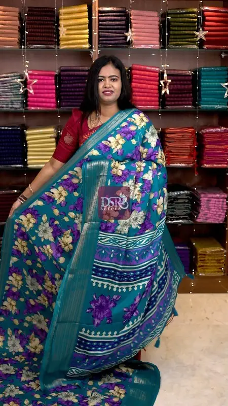Viscose Chiffon Saree - vol7