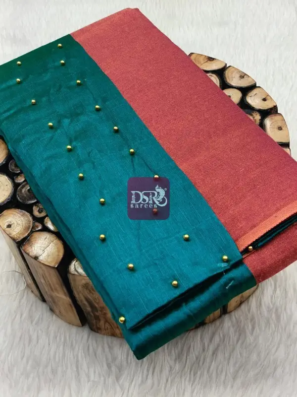 Tissue Saree With Designer Blouse