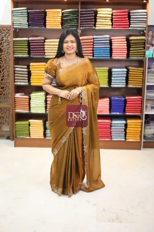 Space Silk With Butterfly Cutwork Border