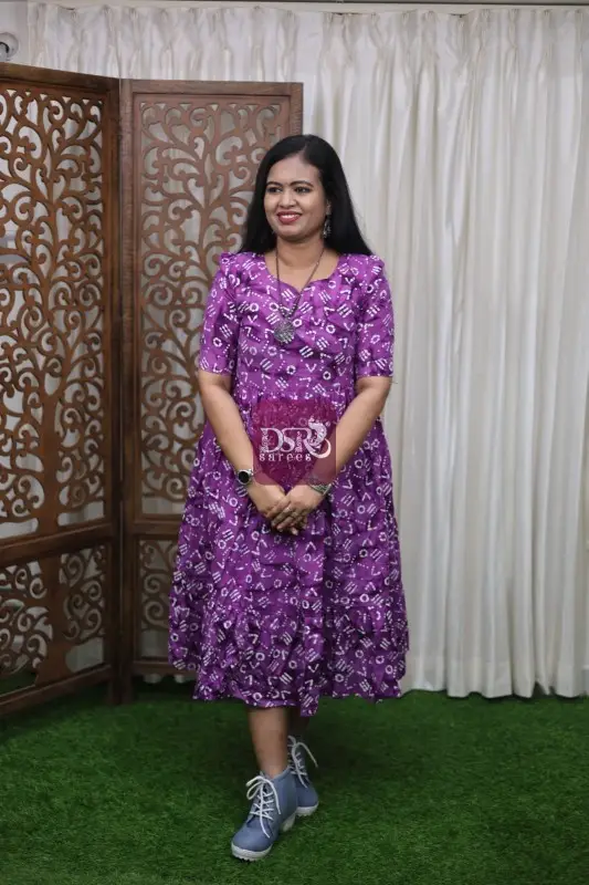 Premium Battik Printed Cotton Maxi