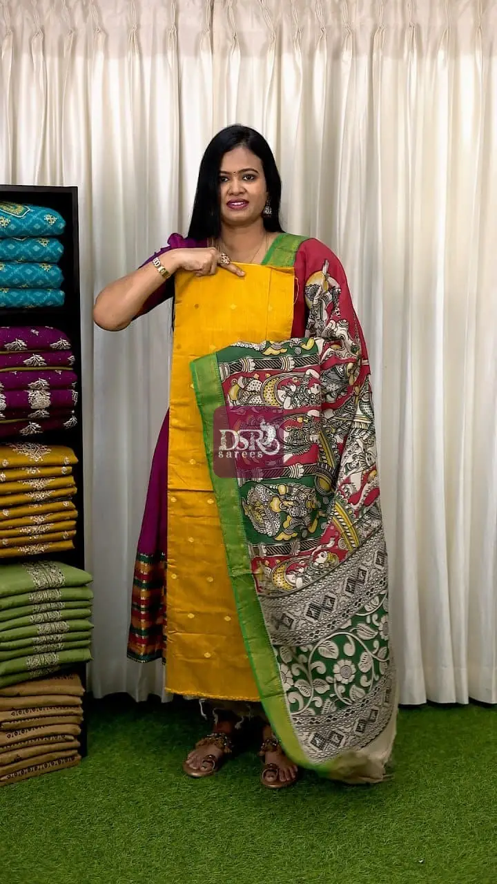 2 Pc Semi Dupion Salwar Suits