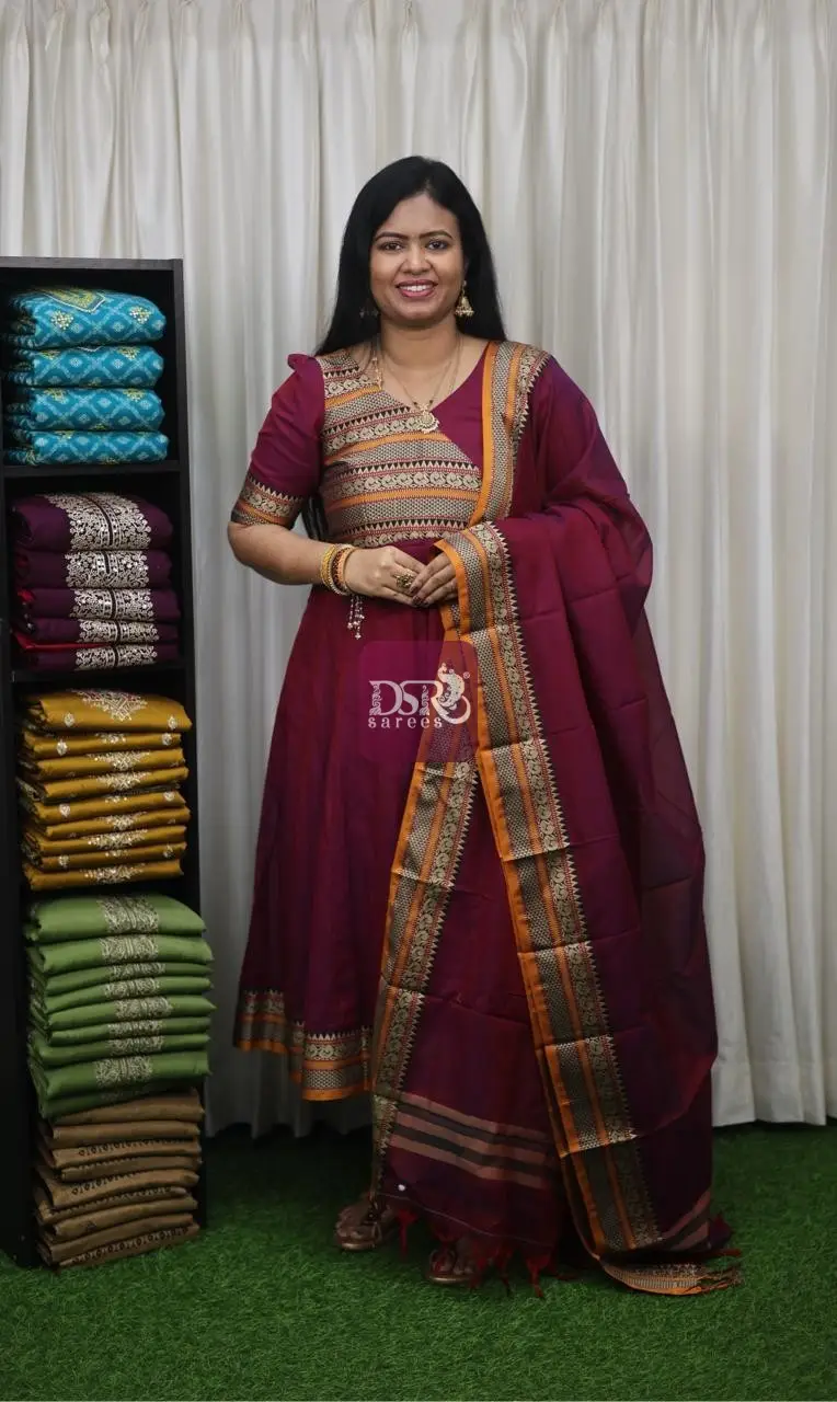 Narayanpet Anarkali Unstitched Salwar Sets