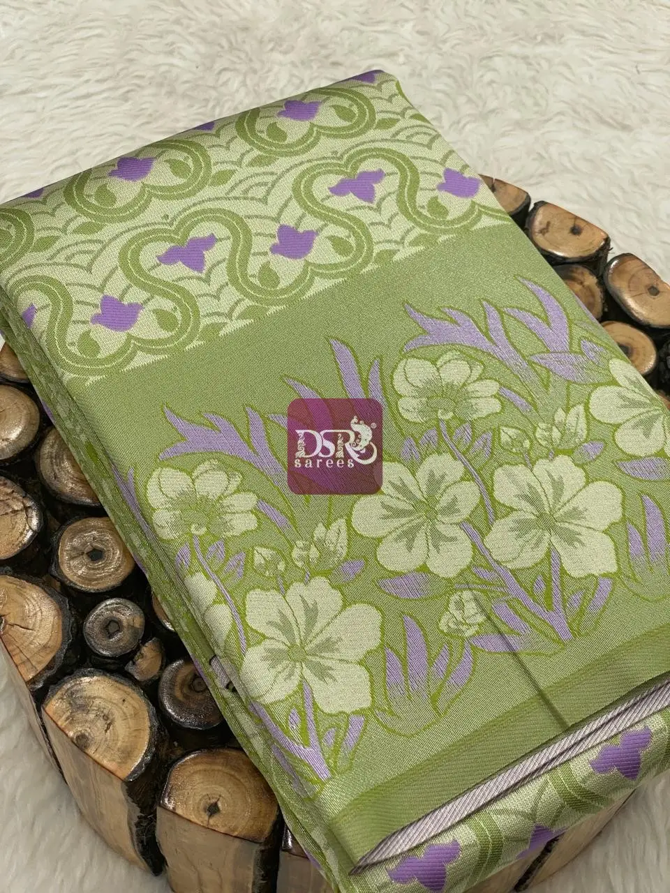 Silver Tissue Semi Silk Sarees