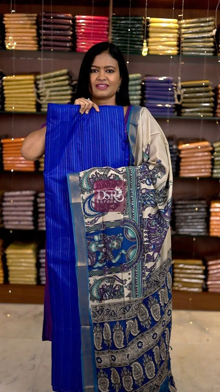 Arani Semi Silk With Nizam Border Dupatta