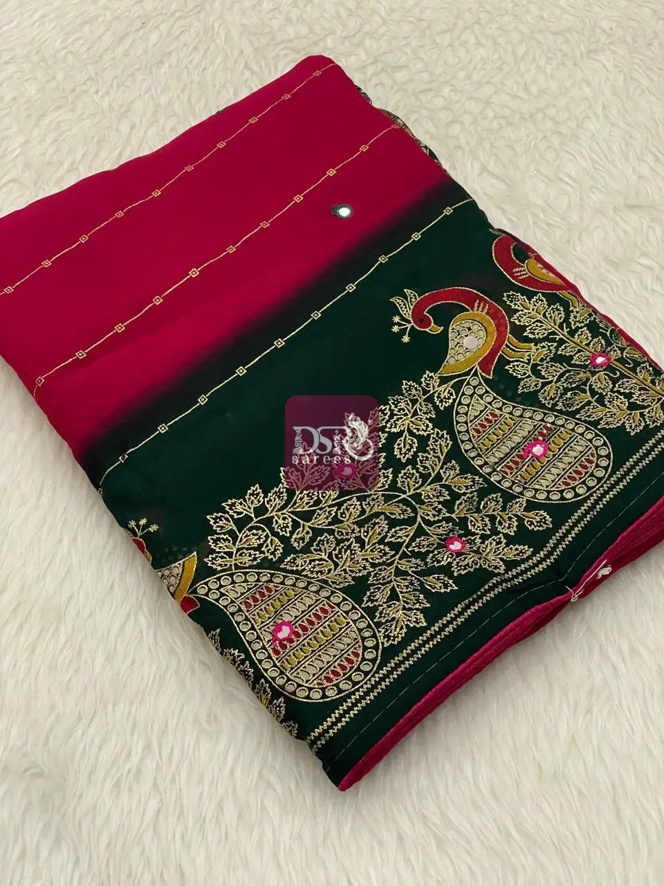 Foil Chiffon sarees -vol1