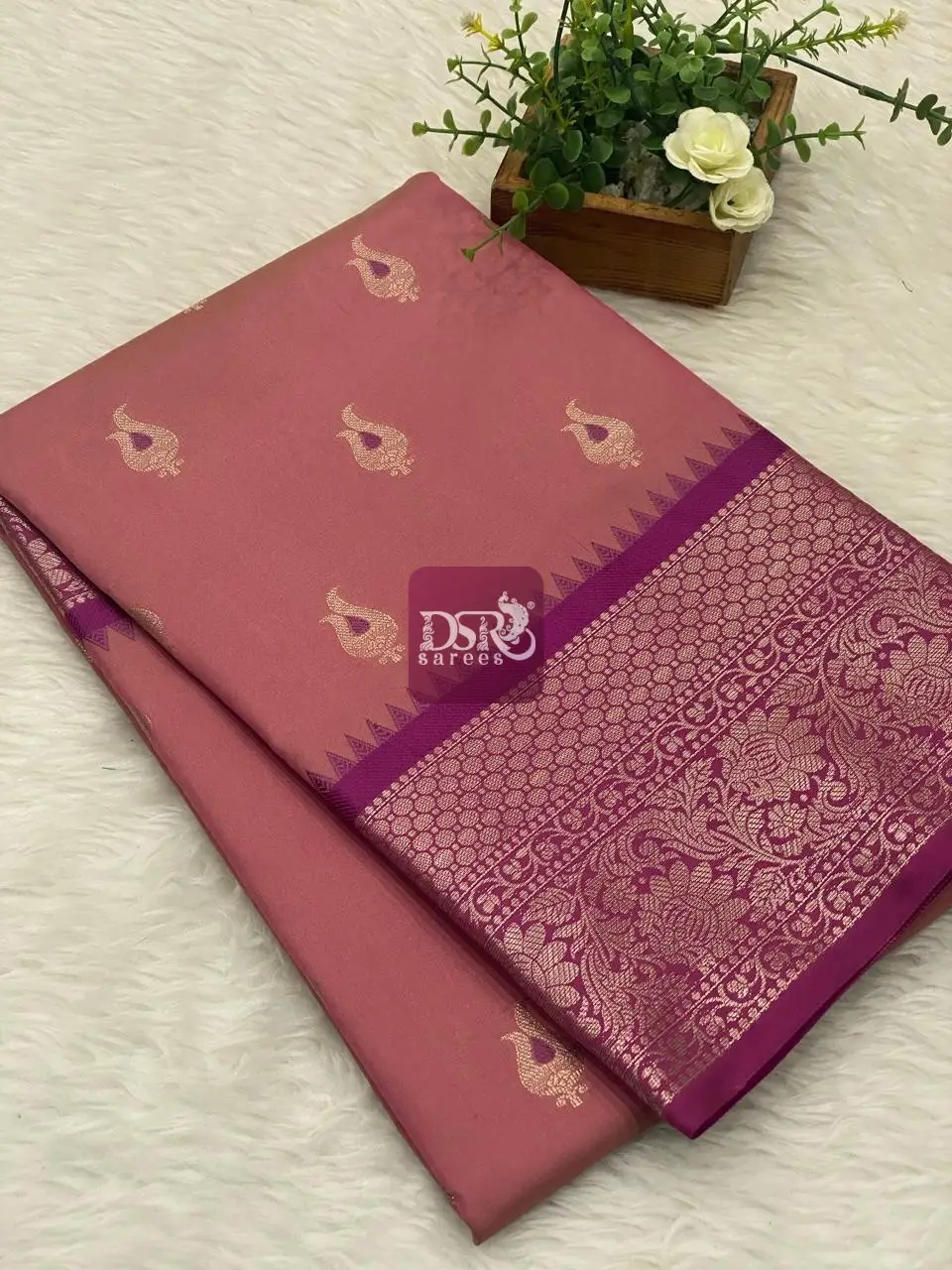Banarasi Gadwal soft silk saree