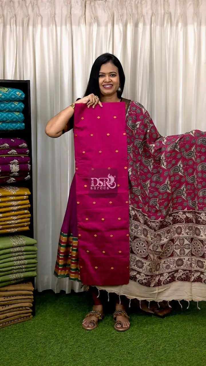 2 Pc Semi Dupion Salwar Suits