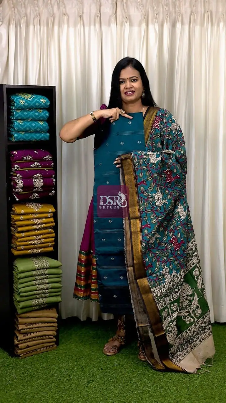 2 Pc Semi Dupion Salwar Suits