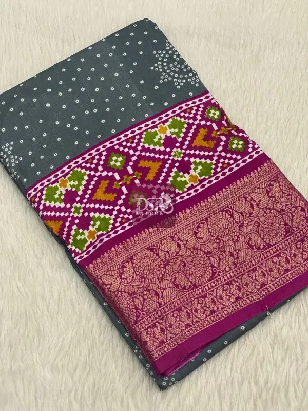 Bandhini Semi Dola Sarees