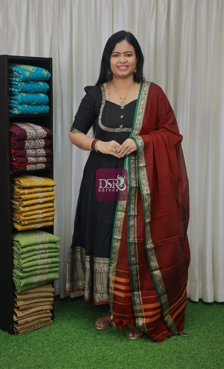 Narayanpet Anarkali Unstitched Salwar Sets