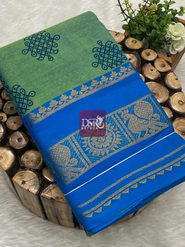 Printed Chettinadu Cotton Saree WOB-Vol 1