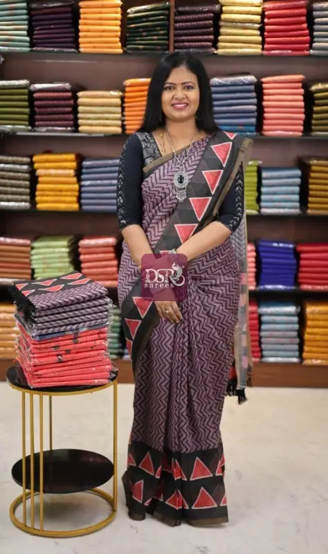 Chanderi Sico Saree