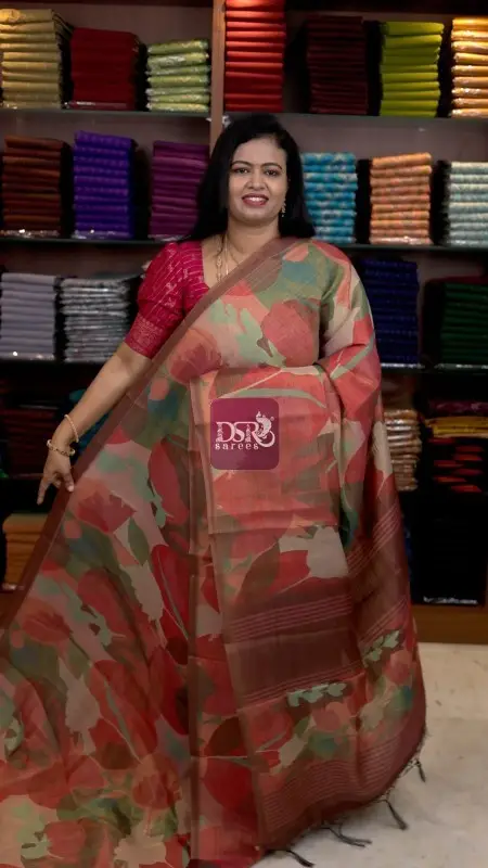 Semi Linen Cotton Tissue