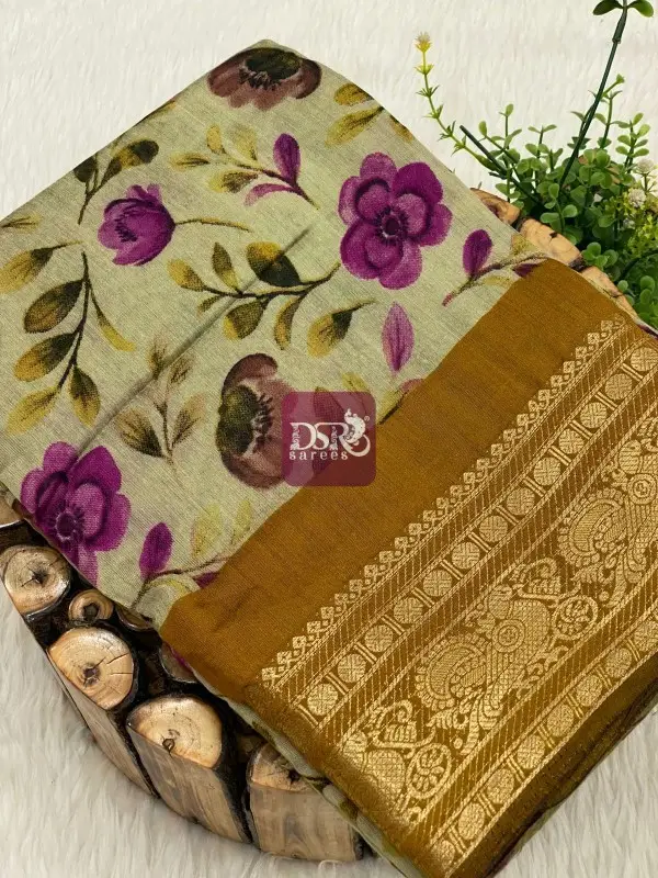 Viscose Reyon Cotton Saree