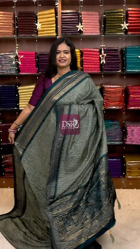 Bhandhini Crushed Chiffon Saree - vol1