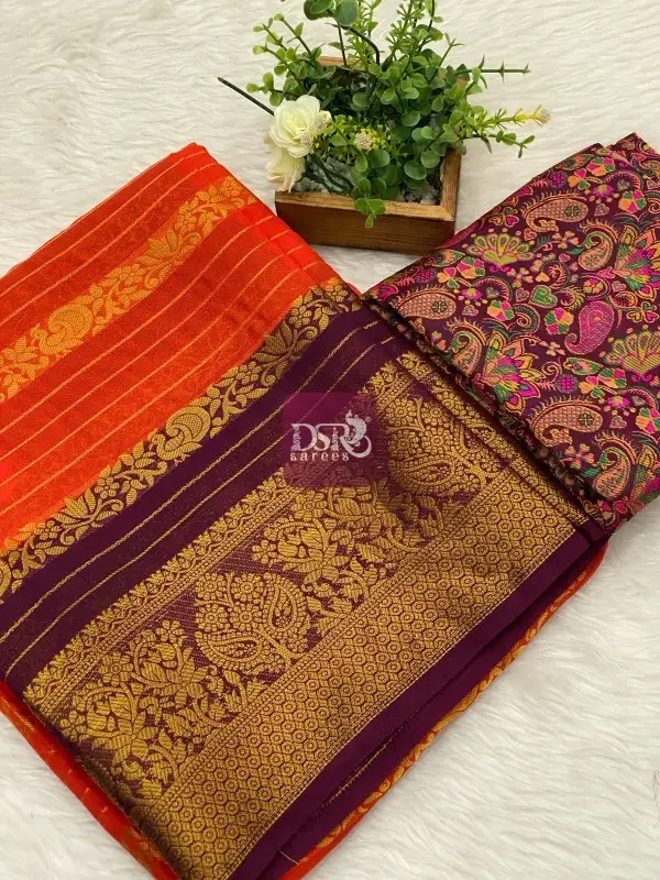Viscose Crape Silk Saree