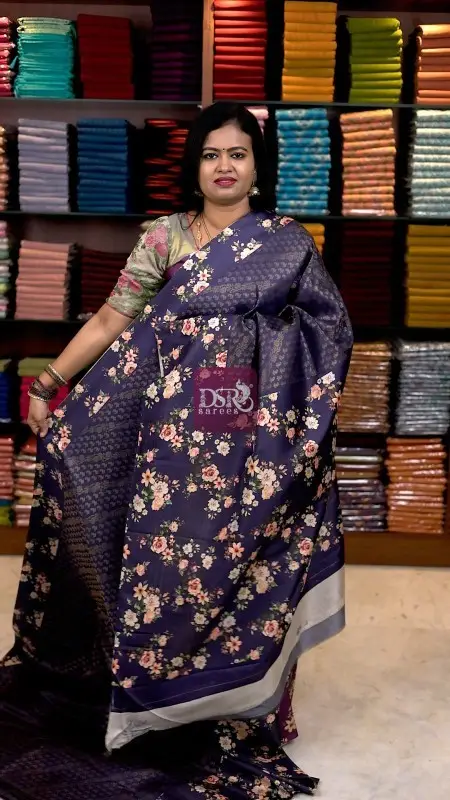 Floral Gaji Banarasi Silk