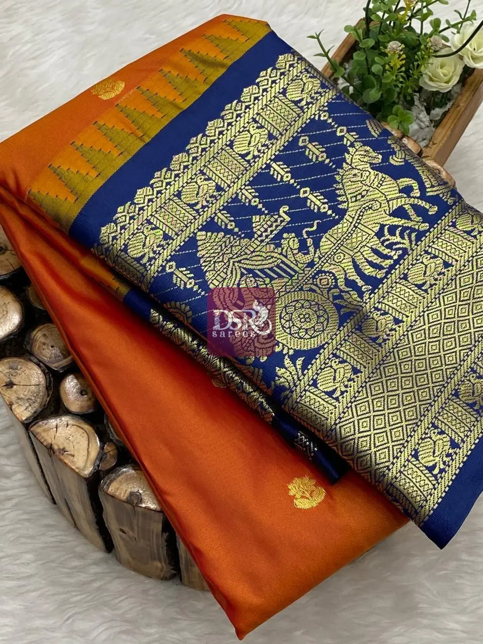 Semi Gadwal Border Sarees - Vol 1