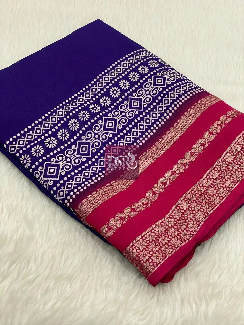 Viscose Chiffon Sarees