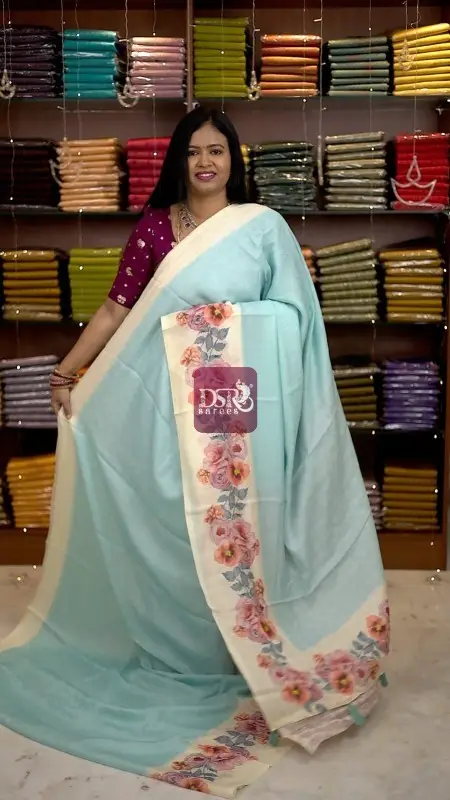 Viscose Digital Print Sarees