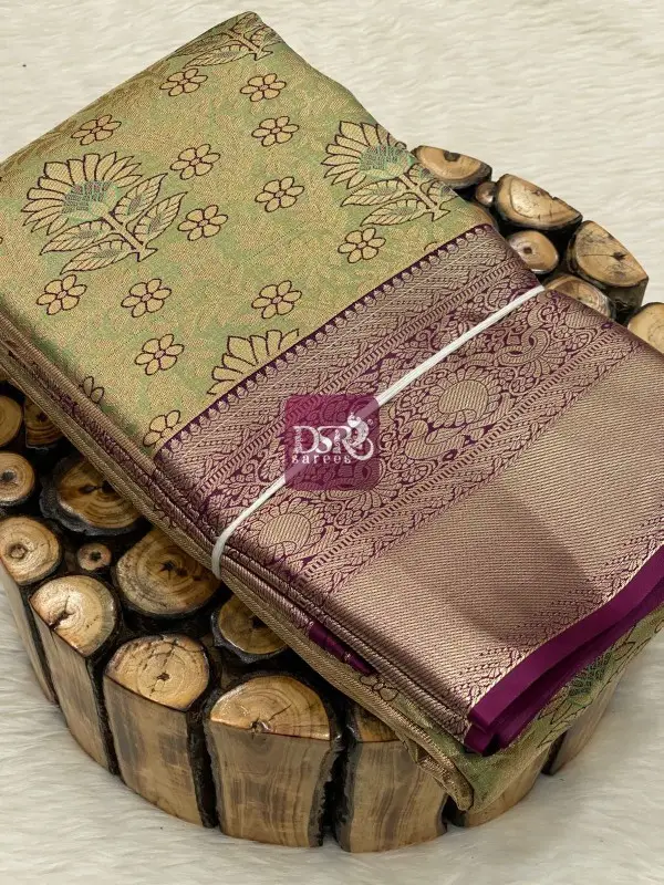 Kanchi Silver Tissue Bridal Saree
