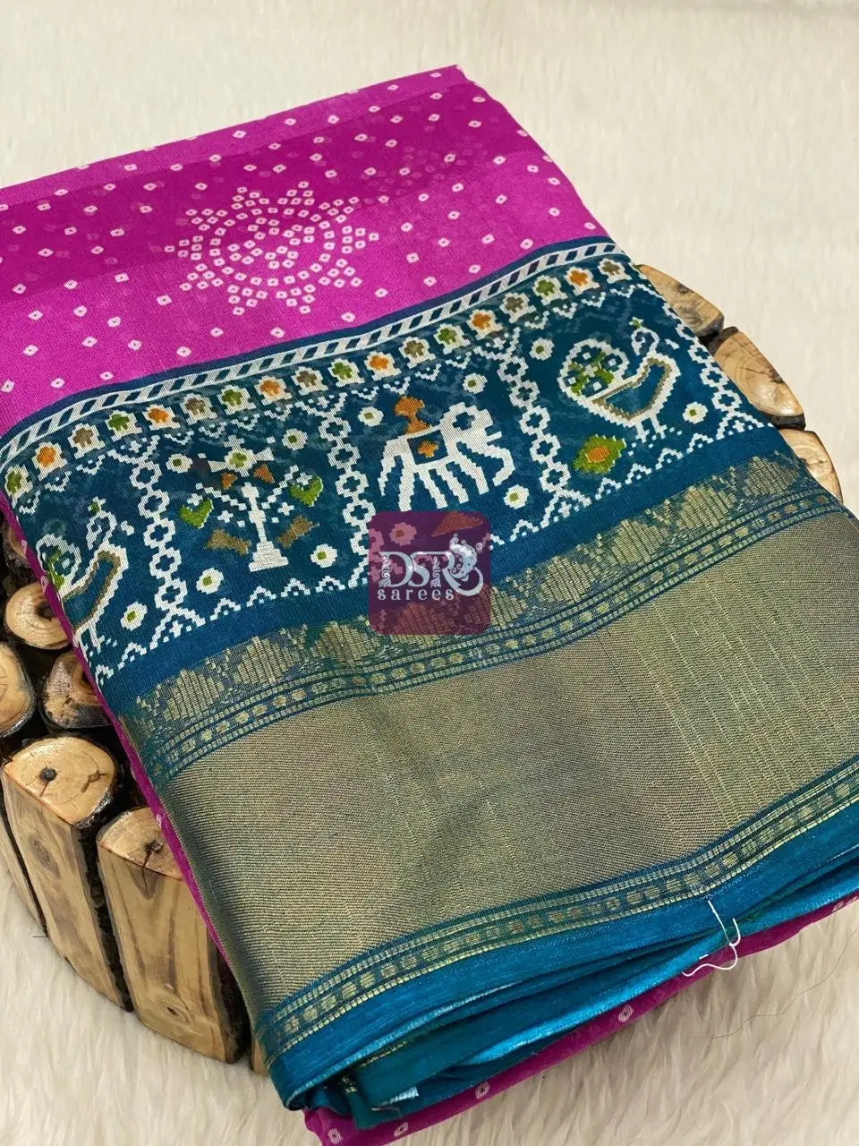 Bandhini Semi Dola Sarees