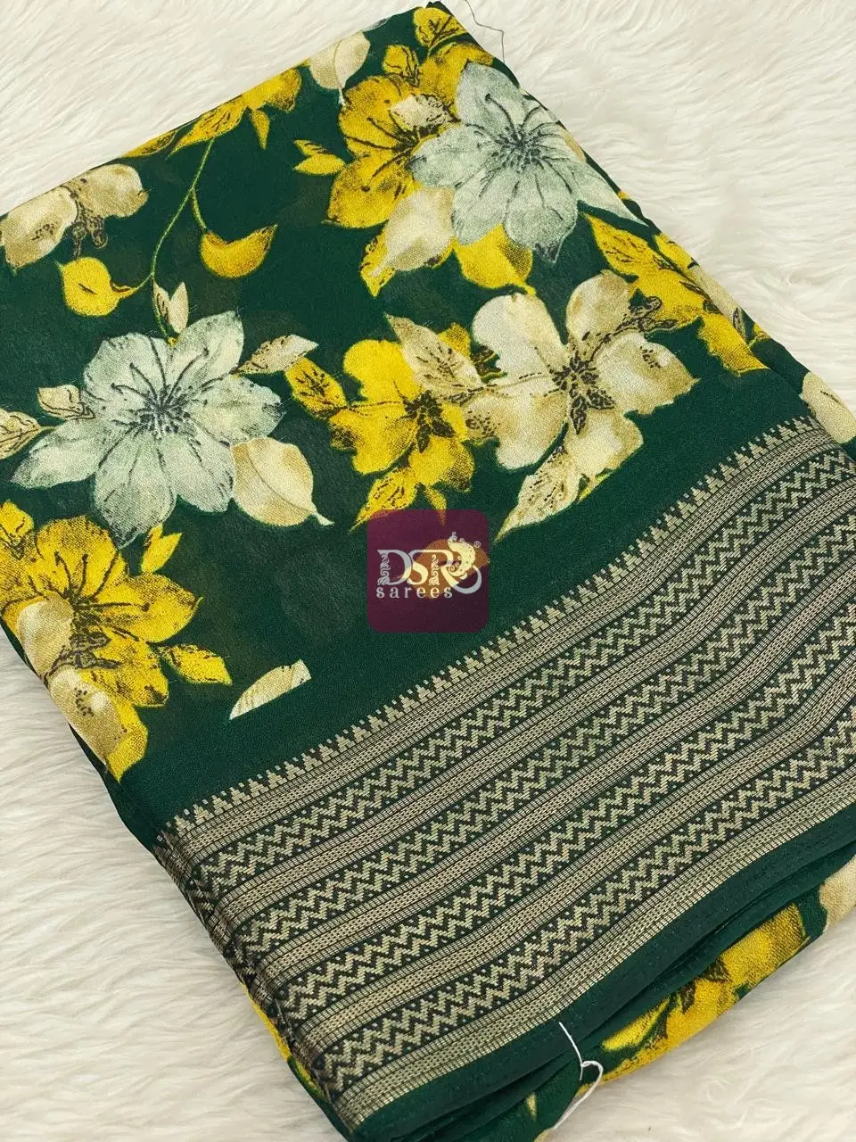Viscose Chiffon Saree - vol7