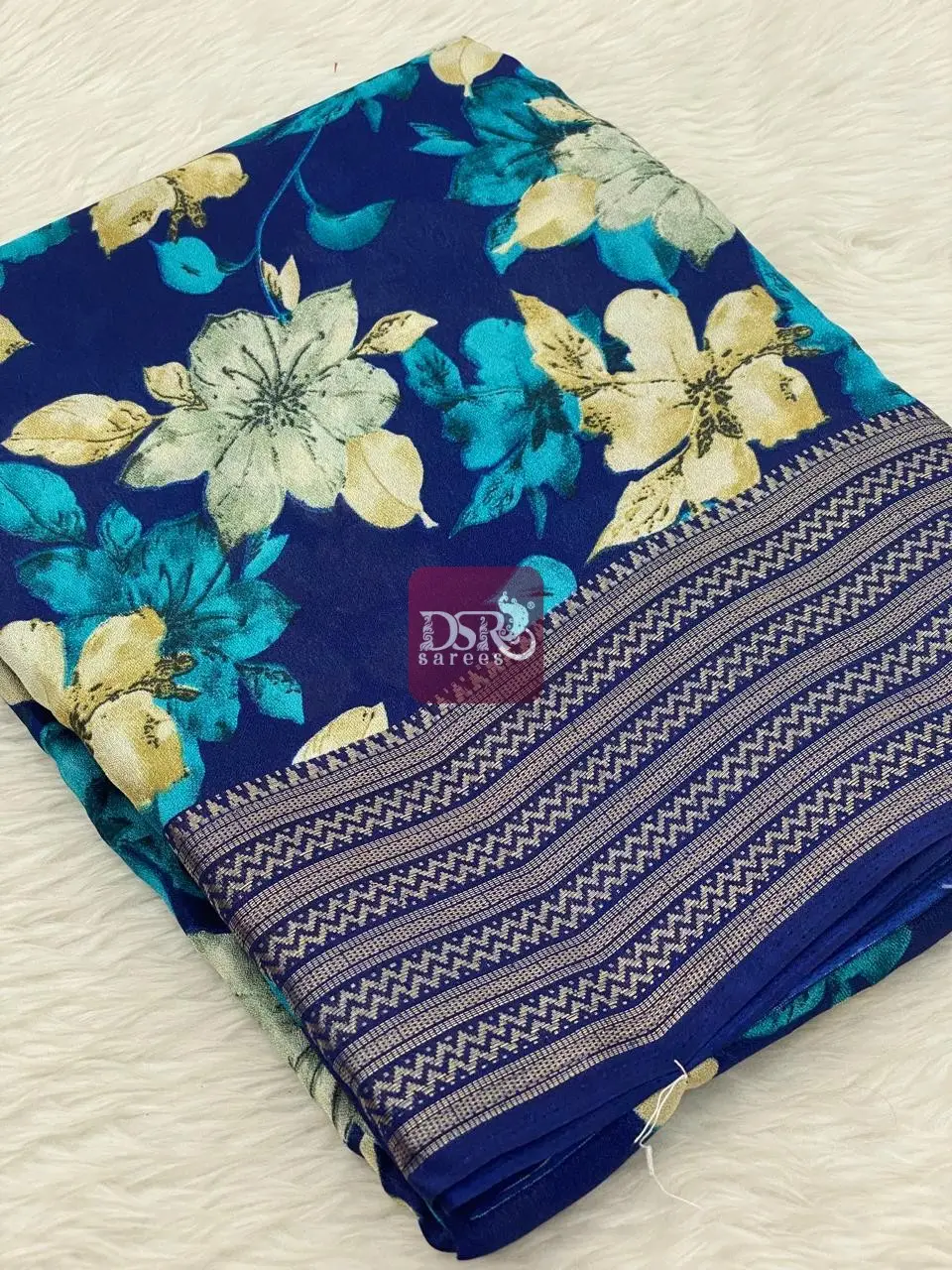 Viscose Chiffon Saree - vol7