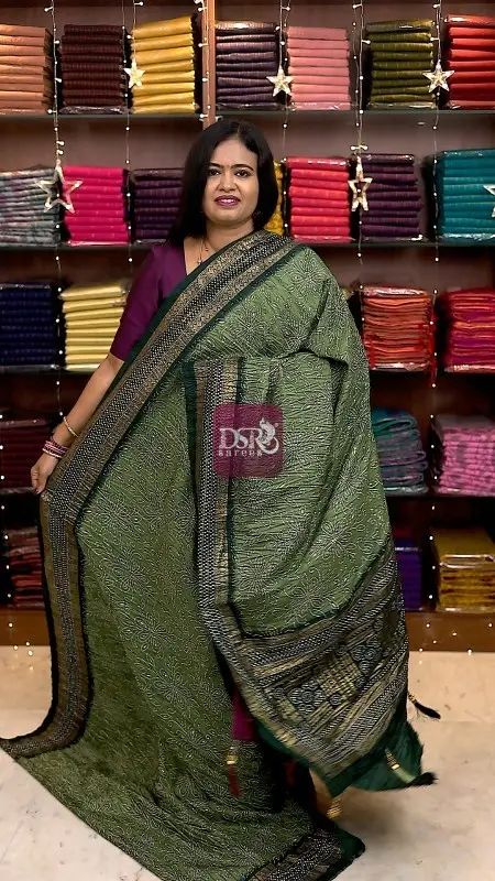 Bhandhini Crushed Chiffon Saree - vol1