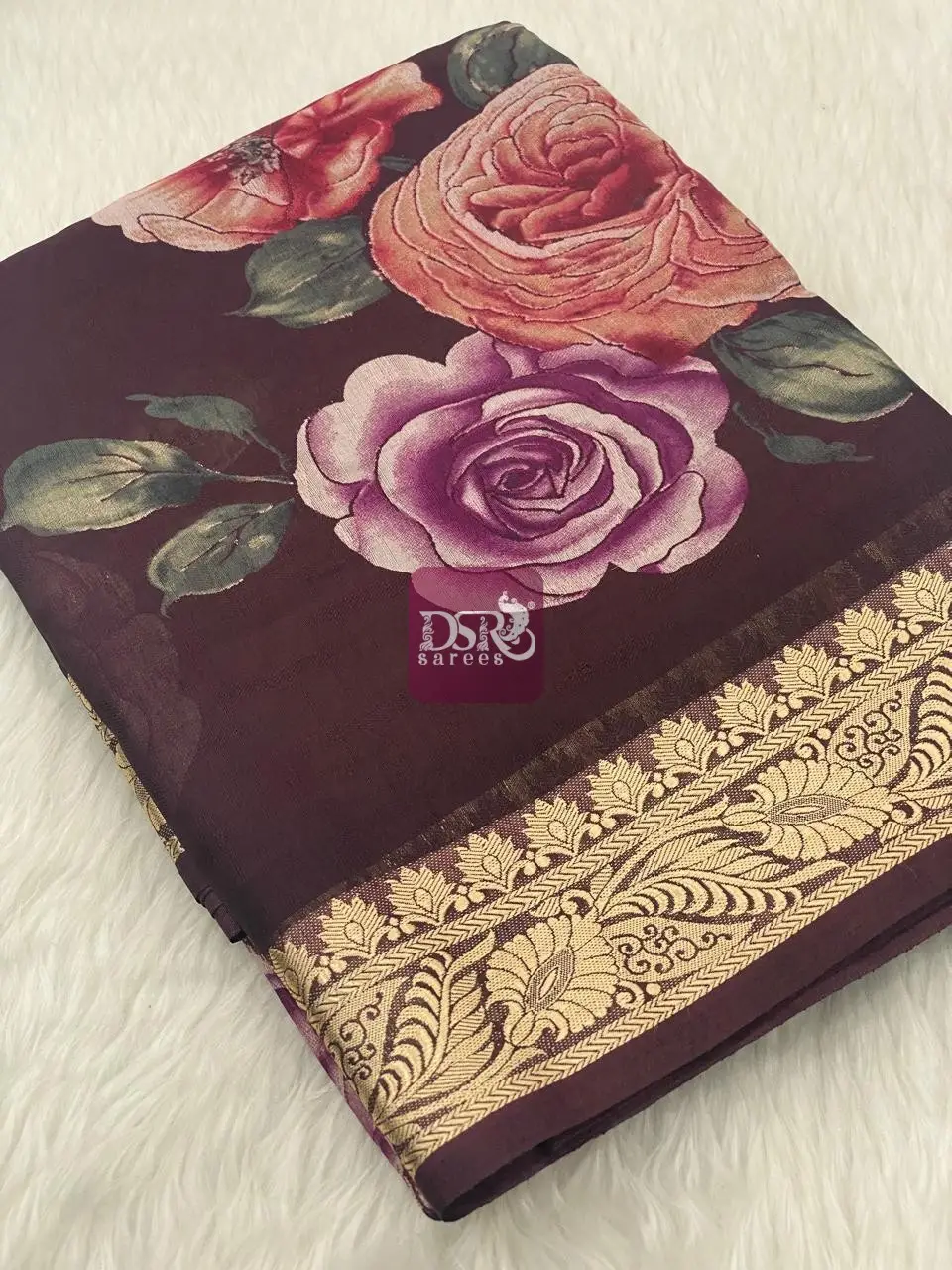 Viscose Chiffon Saree - vol8