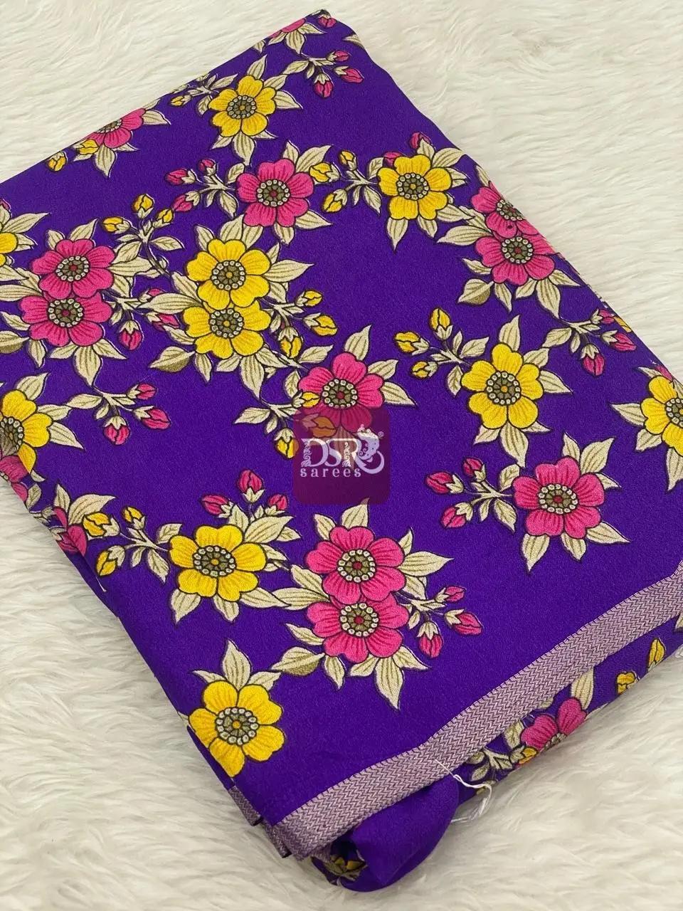 Viscose Chiffon Saree - vol8
