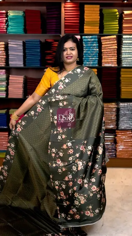 Floral Gaji Banarasi Silk