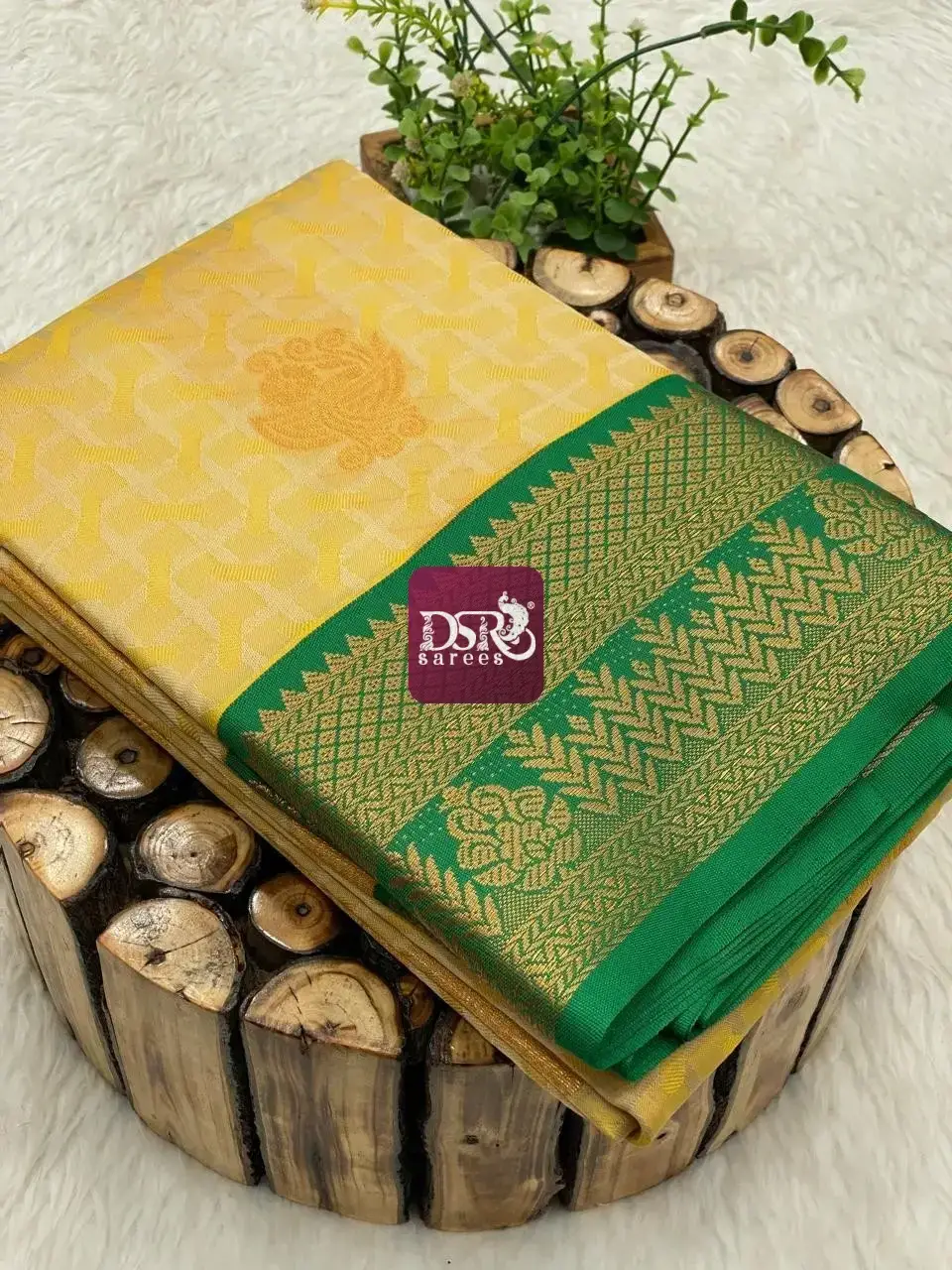 Korvai Border Embose Soft Silk