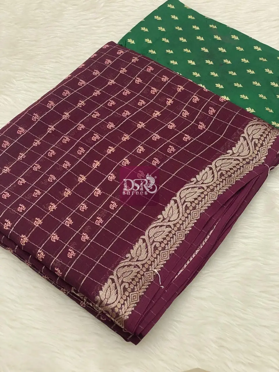 Semi Mysore Georgette Saree