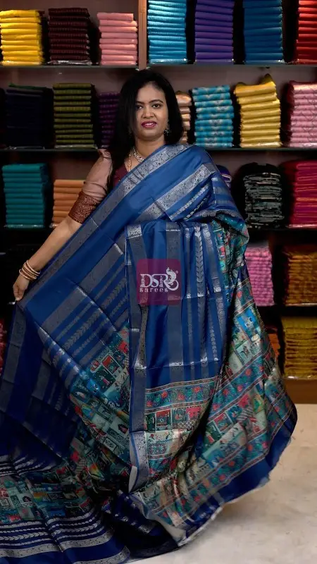 Digital Print Dola Crepe Saree