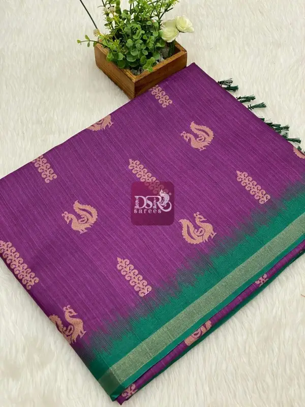 Semi Tussar Jute Silk Sarees