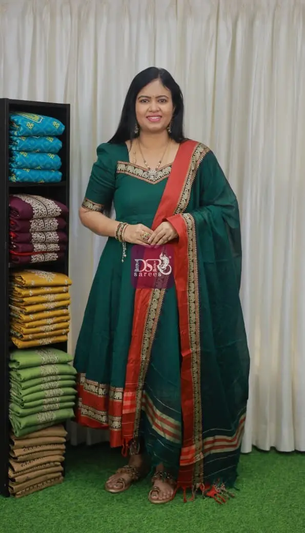Narayanpet Anarkali Unstitched Salwar Sets