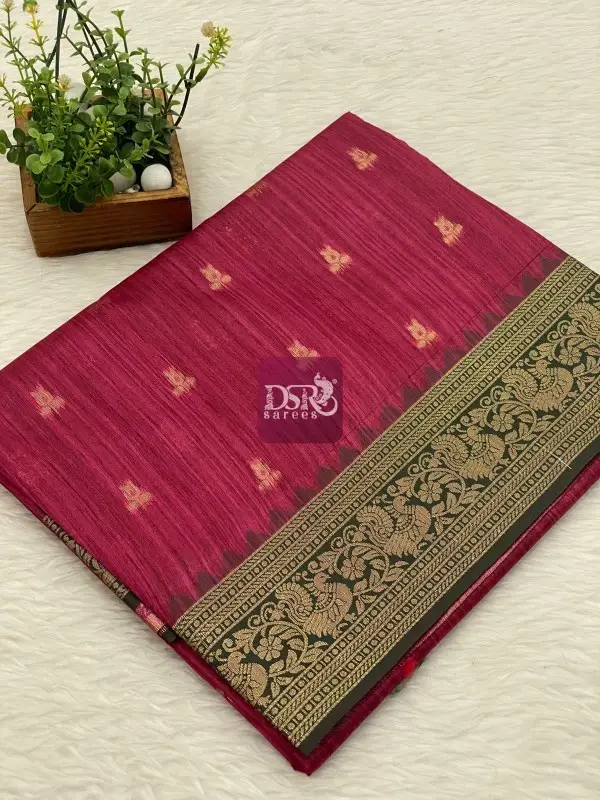 Munga Tussar Silk Sarees