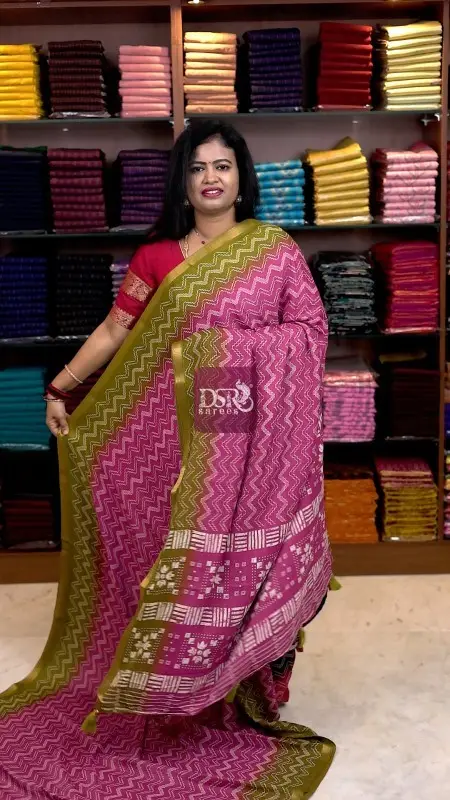 Viscose Chiffon Saree - vol7