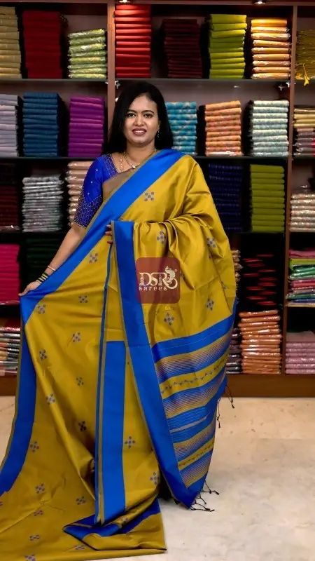 Kanchi Semi Silk Meena Butta Saree