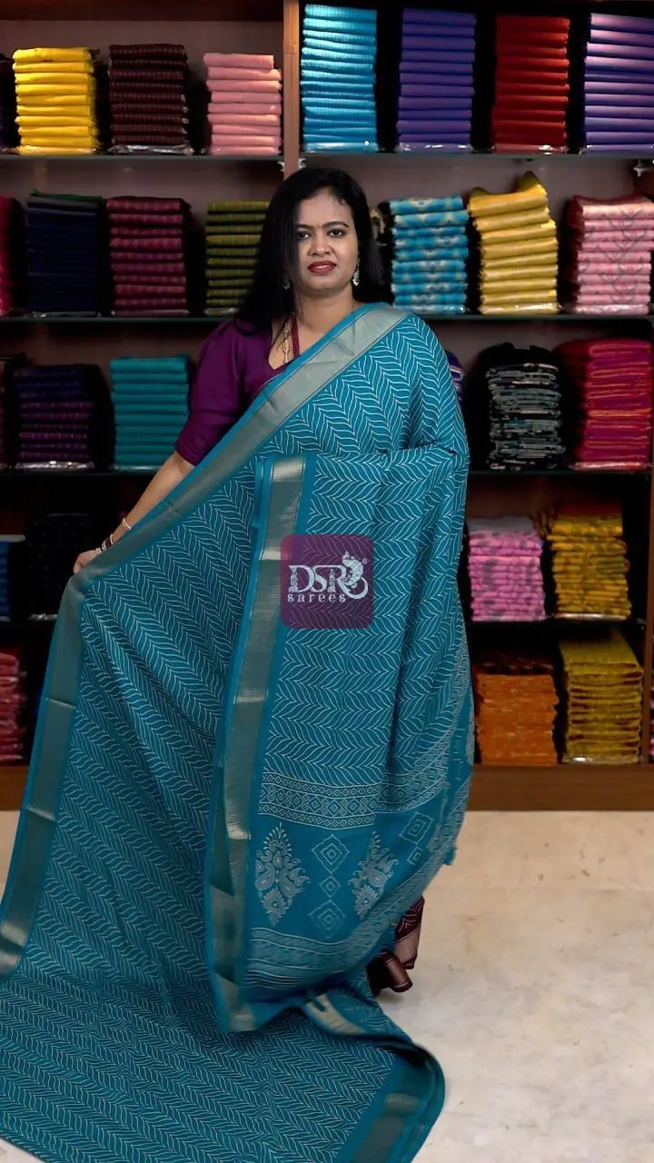 Viscose Chiffon Saree - vol6