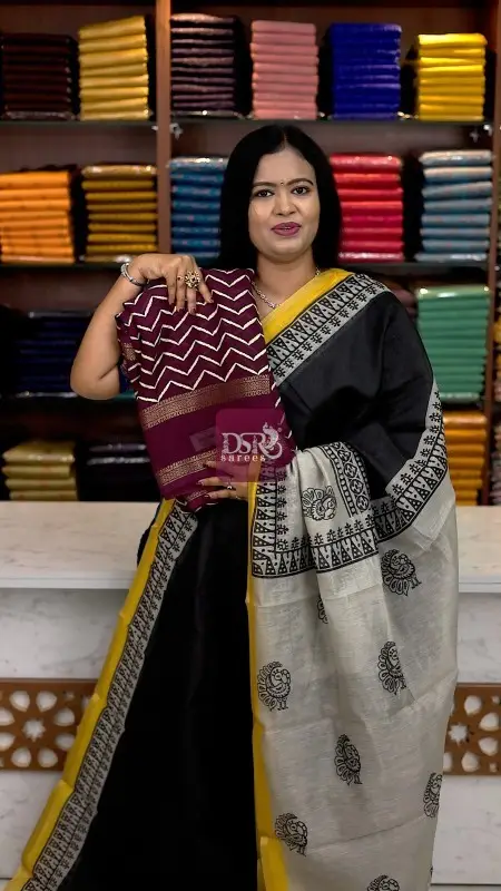 Viscose Chiffon Sarees + Free Saree