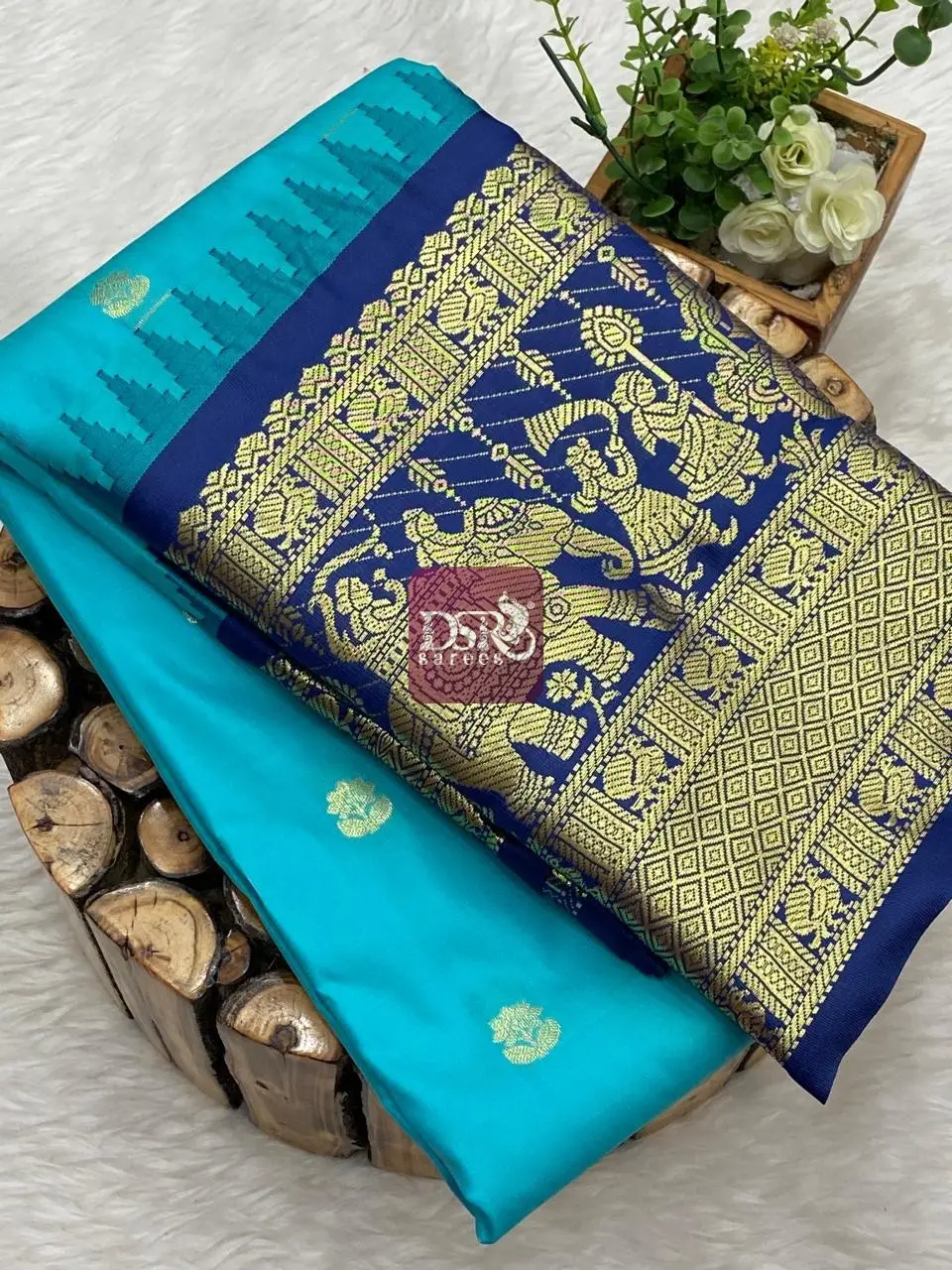 Semi Gadwal Border Sarees - Vol 1