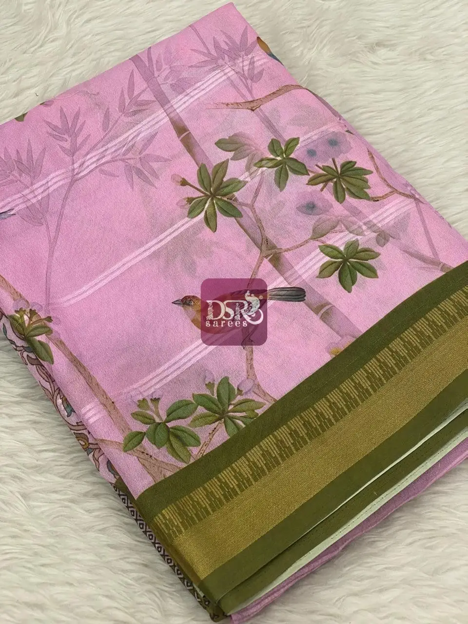 Viscose Chiffon Saree - vol7