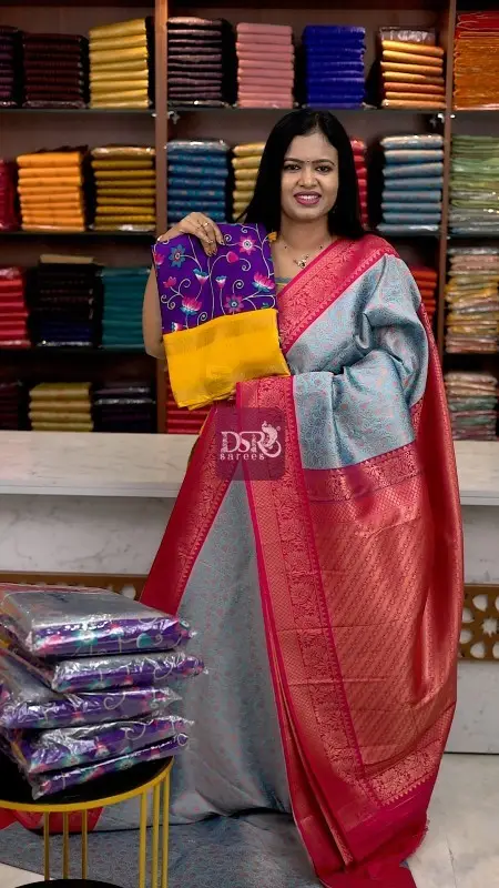 Chiffon saree + Bridal Saree