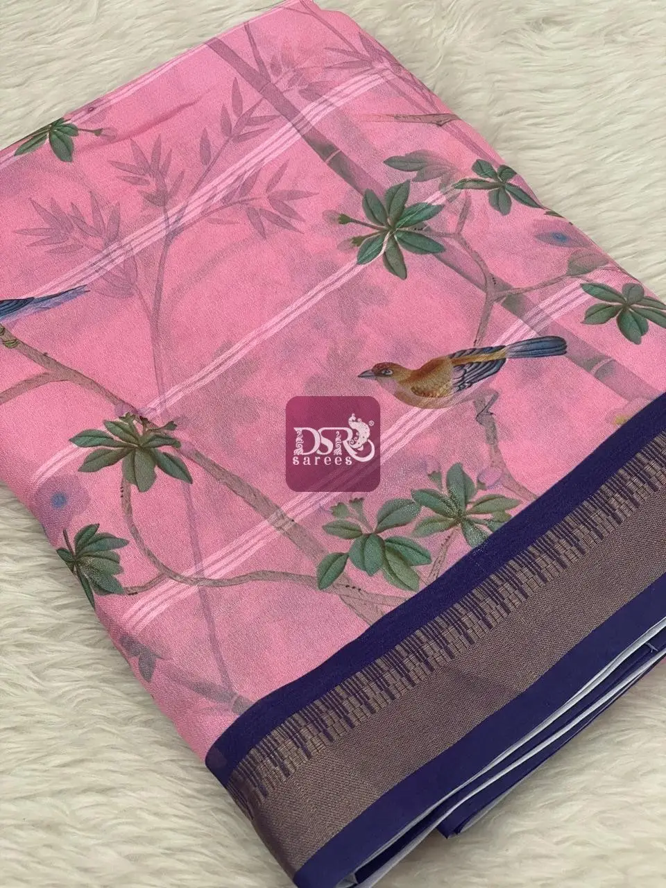 Viscose Chiffon Saree - vol7