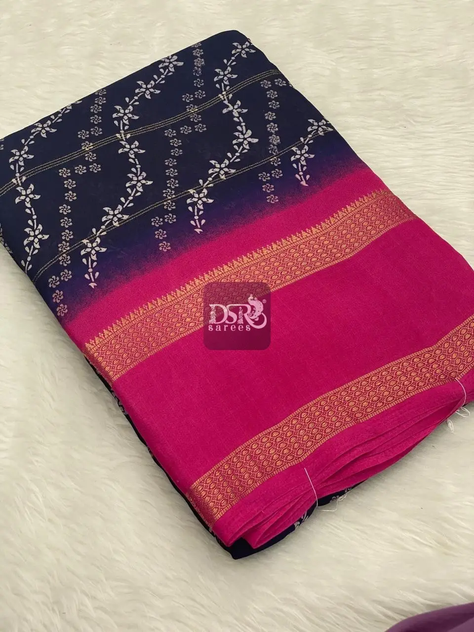 Viscose Chiffon Saree - vol9