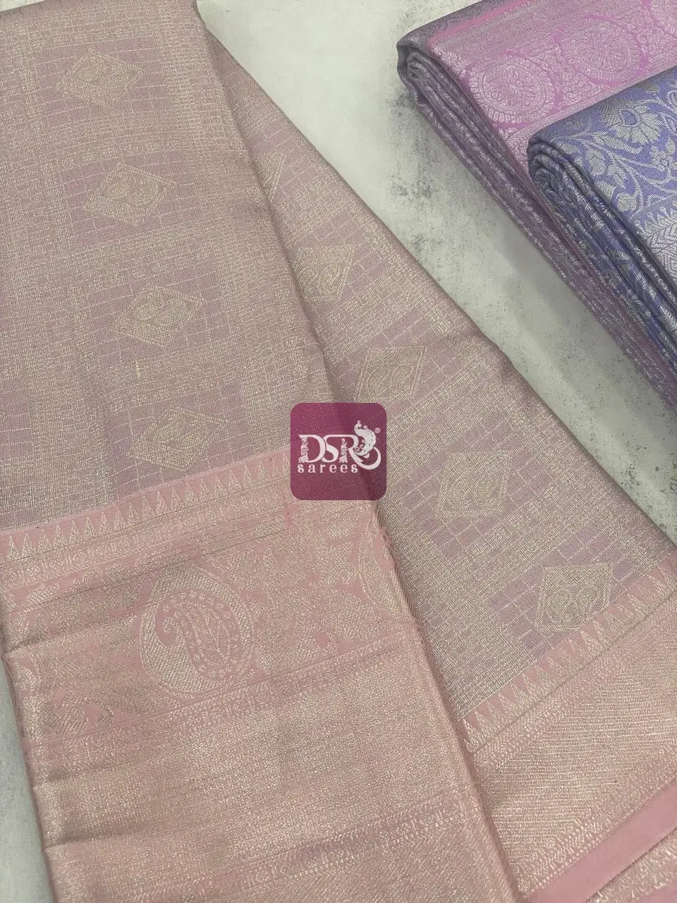 Silver Tissue Bridal Saree - vol1