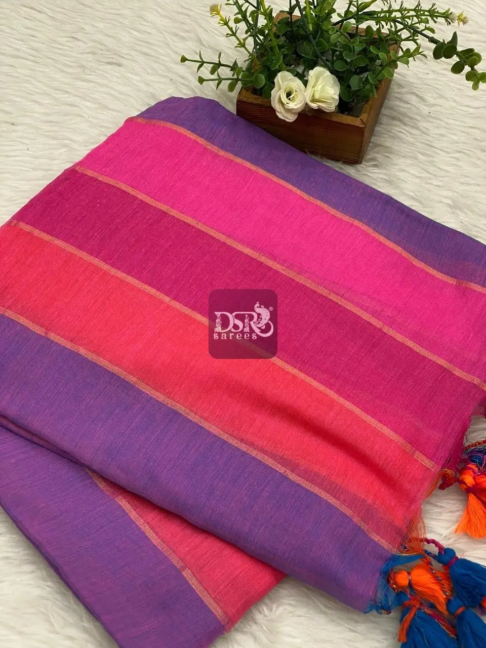 Rainbow Mul Mul Cotton Sarees